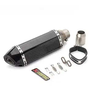 Wholesale General Motorcycle Exhaust System 51mm Stainless Steel Exhaust Atvs Dirtbike For Kawasak Exhaust Motorcycle Silencer