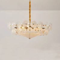 Lustre en verre concave vert moderne JYLIGHTING, luminaire suspendu haut de gamme pour hôtel, salon, éclairage texturé vert