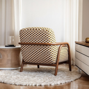 Fauteuil simple moderne léger <span class=keywords><strong>de</strong></span> style français en tissu rembourré <span class=keywords><strong>de</strong></span> mousse pour salon, balcon, chambre à coucher, gîte haut <span class=keywords><strong>de</strong></span> gamme, <span class=keywords><strong>canapé</strong></span> décontracté - Product Image 5