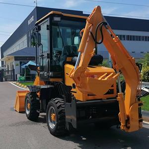 Mini-tracteur avec pelle rétrocaveuse et chargeur frontal <span class=keywords><strong>ZX</strong></span> 08-12, chargeuse sur pneus, assurance qualité d'un an - Product Image 2