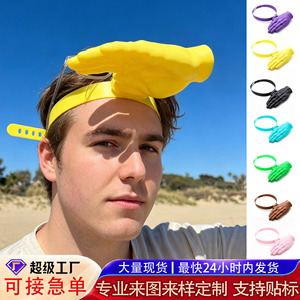 Divertido sombrero para el sol con estampado de mano amarilla, sombrero transpirable para deportes al aire libre, gorro unisex para adultos - Product Image 5