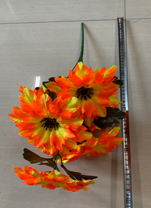 Relleno de Corona Funeraria Económico en Oferta para Exhibición en Tumbas, <span class=keywords><strong>Flor</strong></span> <span class=keywords><strong>Artificial</strong></span> de Crisantemo de 7 Cabezas, <span class=keywords><strong>Flor</strong></span> <span class=keywords><strong>Artificial</strong></span> - Product Image 3