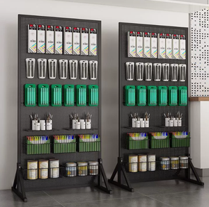 ขาตั้งจอแสดงผลแบบ Pegboard สีขาว: ด้านเดียว - Product Image 4