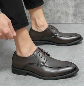 Up-4810r <span class=keywords><strong>homme</strong></span> chaussures confort à lacets bureau en <span class=keywords><strong>cuir</strong></span> PU grande taille décontracté hommes chaussures habillées - Product Image 6