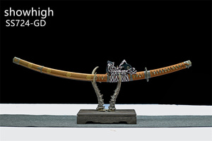 Épée Dachi Katana Marron Décorative Fonctionnelle Faite à la Main pour Cosplay et Collection SS724GD - Product Image 3