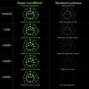 Orologio da uomo meccanico automatico OEM con quadrante luminoso 24 ore GMT multizona, personalizzato 39mm Pilot NH34 - Product Image 3