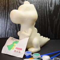 Kits de peinture acrylique populaires pour la création de sculptures de dinosaures et crocodiles en PVC blanc, faits à la main, pour cadeaux de Noël et de bienvenue pour enfants