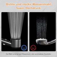 Chaud sur Amazon Pommeau de douche portable à haute pression noir avec filtre à eau