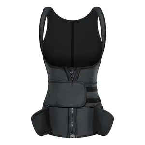 ZMAKER乳胶汗水双皮带腰带腰部训练器修剪器，用于女性定制徽标钩环紧固件