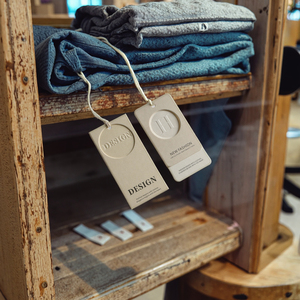 Factory Direct Luxury Clothing Hanging Labels Eco-Friendly <strong>Paper</strong> Name <strong>Tags</strong> with <strong>Custom</strong> Logo for Private Brand Clothing - Product Image 6