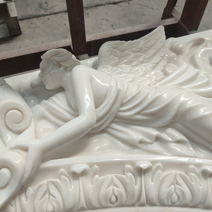 Cheminée électrique sculptée à la main en marbre blanc, 1 pièce, <span class=keywords><strong>d</strong></span>écoration <span class=keywords><strong>d</strong></span>'intérieur au Design moderne - Product Image 5