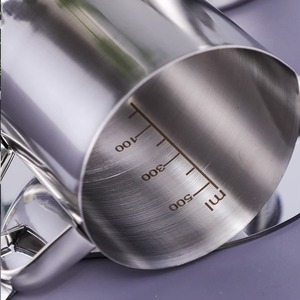 Mu Zixing Stainless Steel <b>Measuring</b> Cup 500ml 1000ml 2000ml With Scale For Tea Coffee Baking - Product Image 3