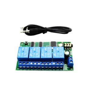 AD22B04 4 CH MT8870 DTMF Tone Signal Decoder Phone Voice Remote Control Relay Switch Module 12V DC for LED Motor PLC Smart Home