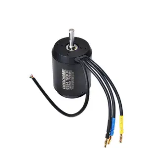 6384 190KV 4000W Doppel naben riemen Bürstenloser Gleichstrom motor mit Direkt antrieb für Elektro-Skateboard-Roboter roller Go-Kart ect