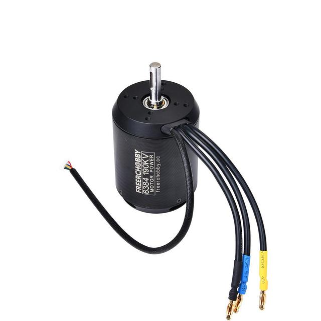 6384 190KV 4000W Dual Hub Belt Direct Drive Dc Brushless Motor for Electric Skateboard Robot Scooter Go Kart Ect