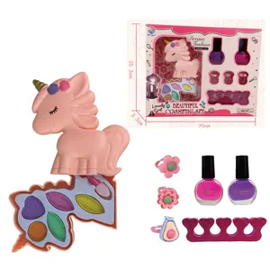 4 5 6 7 8 Jaar Oude Meisjes Cosmetische Make Up Set Play Pretend Real Wasbare Kids Make-Up Kit Speelgoed