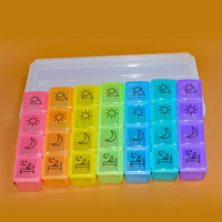 Boîte à pilules en plastique, supports de stockage hebdomadaire pilule 7 jours conteneur boîte organisateur soins de santé médecine pilule boîte