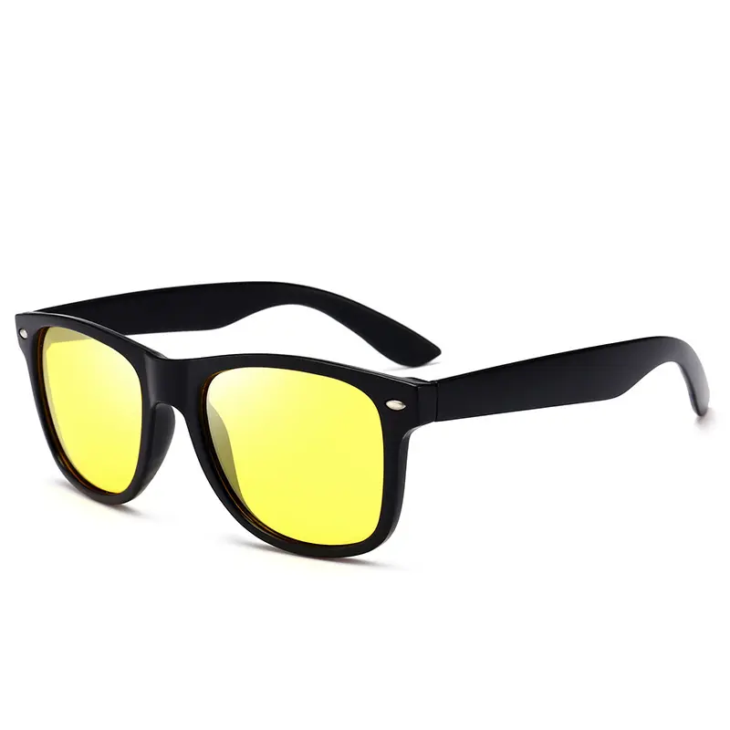 Gafas antideslumbrantes para conducir 2024, gafas de sol promocionales personalizadas para hombres y mujeres, gafas de conducción de visión nocturna con marco negro