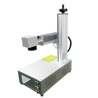 Machine de marquage et de gravure laser à fibre profonde 3D en acier inoxydable couleur, refroidissement par air 20W, nouvelle génération BJJCZ