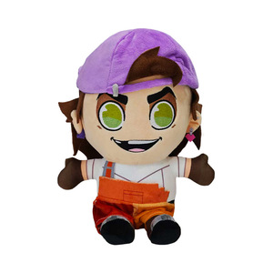 Juguete de Peluche de los Caballeros de Guinevere de Algodón Orgánico y Algodón PP, con Sombrero Morado, Muñeco de Peluche Verde, Mercancía de Juego para Fans - Product Image 1