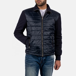 Chaqueta cortavientos personalizada en negro para hombre, con cierre de cremallera, informal, de poliéster y forro polar - Product Image 2