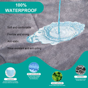 Polyester matelassé velours corail Qualité supérieure <span class=keywords><strong>Protège</strong></span>-<span class=keywords><strong>matelas</strong></span> Literie Couvre-lit <span class=keywords><strong>imperméable</strong></span> <span class=keywords><strong>Protège</strong></span>-<span class=keywords><strong>matelas</strong></span> - Product Image 2