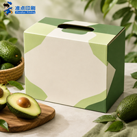 Emballage en carton ondulé rigide écologique de luxe de qualité supérieure avec impression personnalisée pour fruits frais en gros