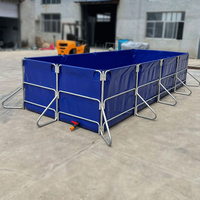 Bâche en PVC pliable circulaire et rectangulaire pour bassin à poissons, bâche pour aquarium