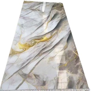 Panneau <span class=keywords><strong>mural</strong></span> en PVC marbré moderne de luxe, or, cristal de carbone, imperméable, ignifuge, isolation thermique, hôpital, villa, commerce, hôtel, hall - Product Image 1