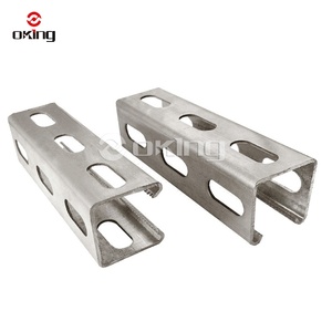 Acier galvanisé inoxydable, <span class=keywords><strong>prix</strong></span> de gros, résistance à la corrosion, acier en forme de C Unistrut 41x21 pour la construction - Product Image 4
