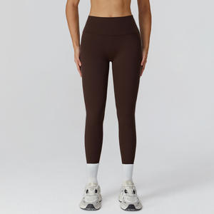 <span class=keywords><strong>Leggings</strong></span> de sport pour femme, taille haute, effet push-up, pour gym, course et fitness, avec logo personnalisé - Product Image 1