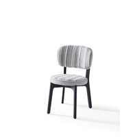 Fauteuil de salle à manger pivotant à dossier haut avec pieds en bois, design moderne, pour la maison, fabriqué en Chine
