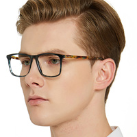 Dernières spécifications de haute qualité Montures de lunettes de marque italienne Lunettes optiques pour hommes en acétate Monture de lunettes de luxe