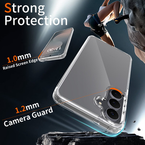 Coque de téléphone transparente rigide anti-rayures et antichoc, protection intégrale compatible avec Samsung S26FE S25Ultra S24PLUS - Product Image 5