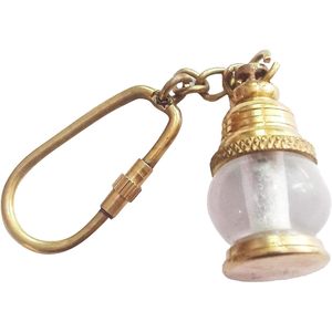 PARIJAT HANDICRAFT Porte-clés en laiton Porte-clés cadeau Porte-clés nautique marin à collectionner de Street-Light-Key-Chain - Product Image 2