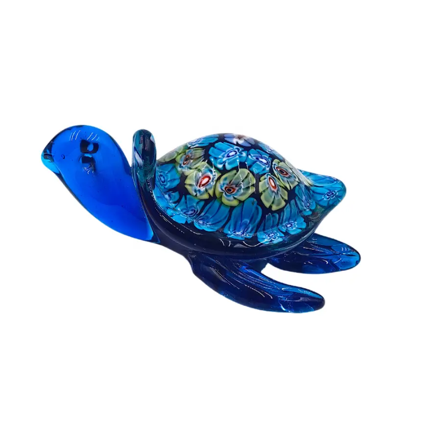 Personalizzato decorativo per la casa tartaruga di vetro di murano artigianato animale fatto a mano ornamento di cristallo divertente figurina di tartaruga per la decorazione domestica