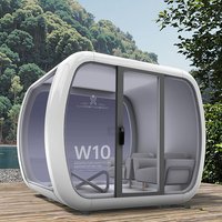 Mini maison d'engin spatial pour l'étude, salon, RV, restaurant mobile, cabine téléphonique