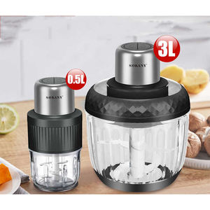 가정용 주방용 다기능 푸드 프로세서 육류 및 야채 헬기 분쇄기 스테인레스 스틸 전기 2L 3L 고기 분쇄기 - Product Image 3