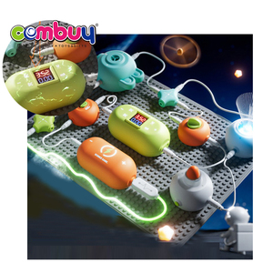 어린이를위한 만화 모양의 회로 구축 게임 DIY 전자 블록 과학 교육 플레이 세트 - Product Image 1