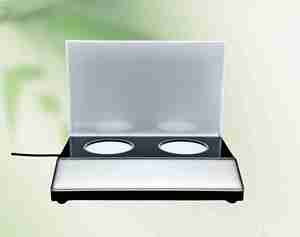 ที่ตั้งโชว์เครื่องสำอางน้ำหอมทำจากอะคริลิคพร้อมไฟแอลอีดีโฆษณาดิจิทัลสีและโลโก้ตามสั่งโดย Rina TECH - Product Image 3