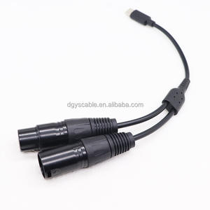 TYPE-C Rotatif 3PIN XLR Cannon Plug Mâle + 3PIN XLR Cannon Plug Femelle Conversion Câble 0.25M - Product Image 5