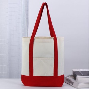 Sacs fourre-tout en <span class=keywords><strong>toile</strong></span> couleur unie, pliables et portables, sacs à bandoulière réutilisables pour les courses et les articles ménagers divers - Product Image 5