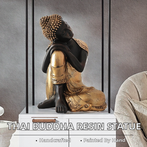 งานฝีมือเรซิ่นทางศาสนา HOUSEDECO รูปปั้นพระพุทธรูปแบบนั่ง พระพุทธรูปฮินดู งานแฮนด์เมด สำหรับทำสมาธิ ตกแต่งบ้าน รุ่น MODEL - Product Image 2