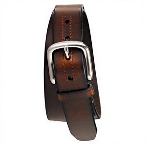 Ceintures en cuir pour hommes, style décontracté, ceinture de luxe, 100% cuir de qualité supérieure, durable, imperméable, avec boucle en laiton - Product Image 3