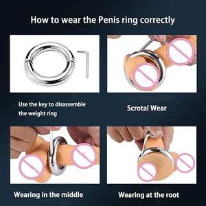 पुरुष खिलौने अंतरंग धातु भारित-मुण्ड अंगूठी सेक्स खिलौने स्टेनलेस स्टील मुर्गा और glans के छल्ले स्टील अन्य सेक्स उत्पादों - Product Image 5