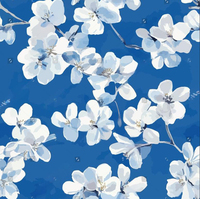 Tela Crepé de Poliéster Koshibo Chifón Africana, Nuevo Diseño de Prendas con Estampado Floral 3D, Estilos de Impresión Digital para Vestidos de Novia