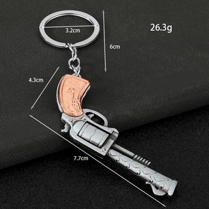Porte-clés modèle d'arme en alliage de pistolet, accessoire du jeu <span class=keywords><strong>Battle</strong></span> Royale <span class=keywords><strong>Fortnite</strong></span>, best-seller transfrontalier - Product Image 2