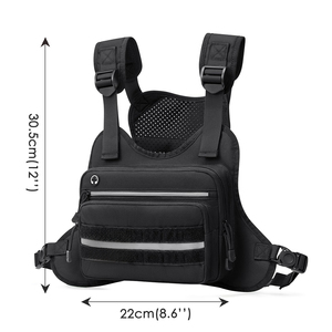 Sac de poitrine tactique à accès rapide, gilet de poitrine Molle, sac EDC pour les voyages, la randonnée, le cyclisme, la course à pied et les activités de plein air - Product Image 2