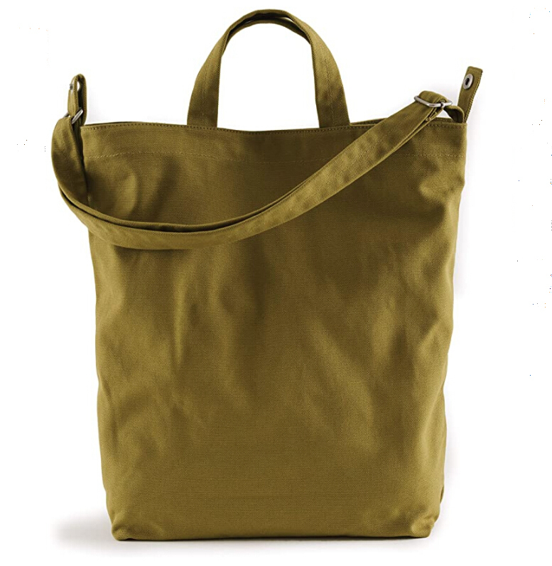 Large Cotton Canvas Tote Bag for Daily Shoulder Carry