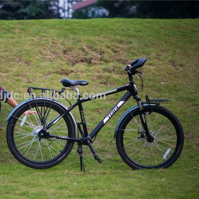 Removable Luggage Carrier Chainless Bicycle 26'' Fat Travel Bike